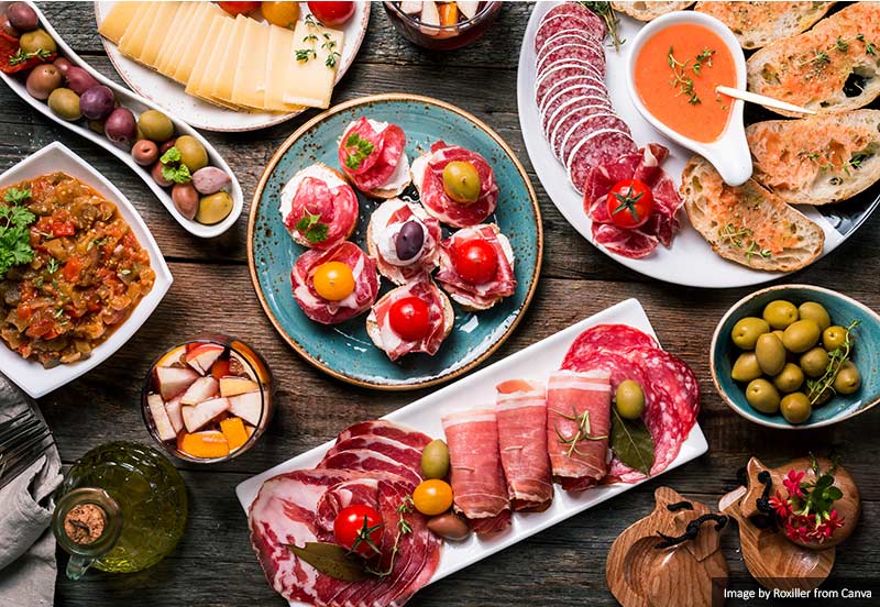 Spanish tapas and sangria