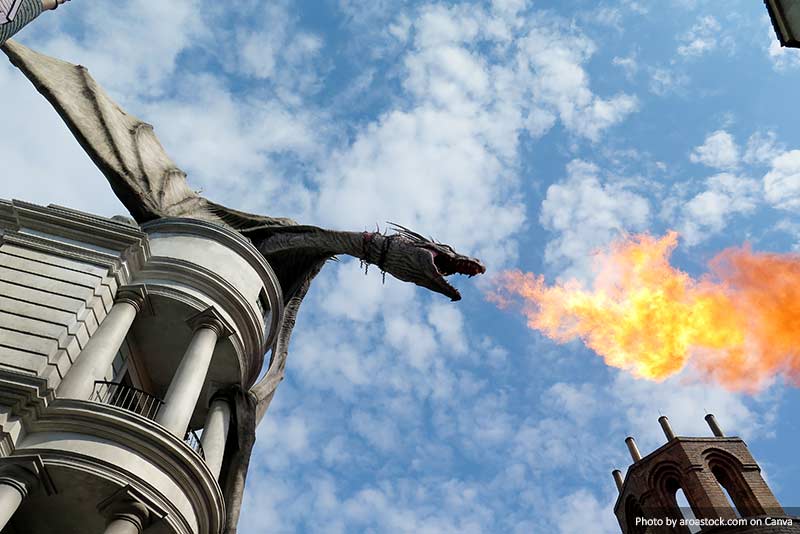 Dragon at Diagon Alley