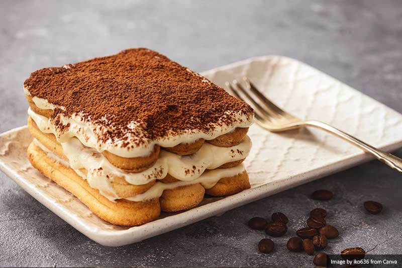 Tiramisu cake in Italy