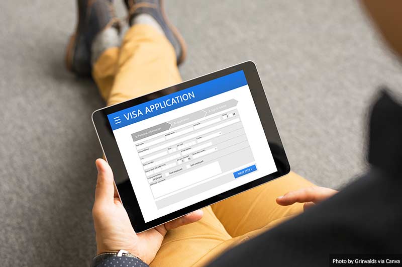 Visa application