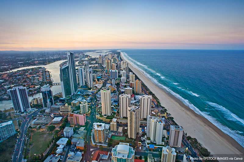 Skyline views in the Gold Coast