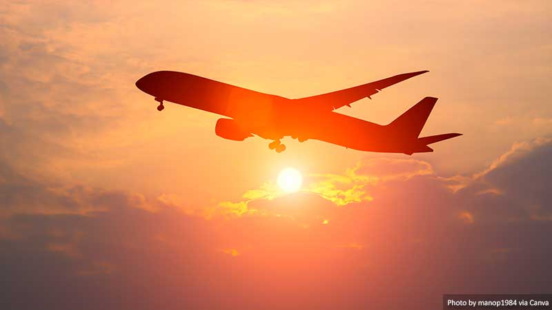 Overbooked Flights: Volunteering and the Benefits Passenger plane flying