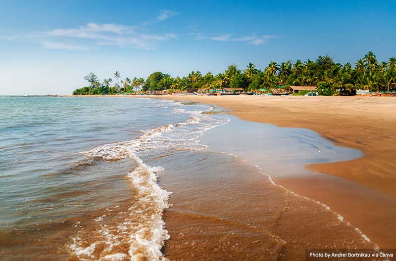 Morjim Beach in Goa India
