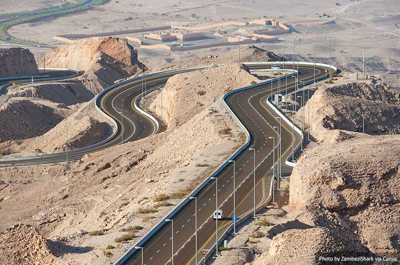Road in Al Ain, UAE