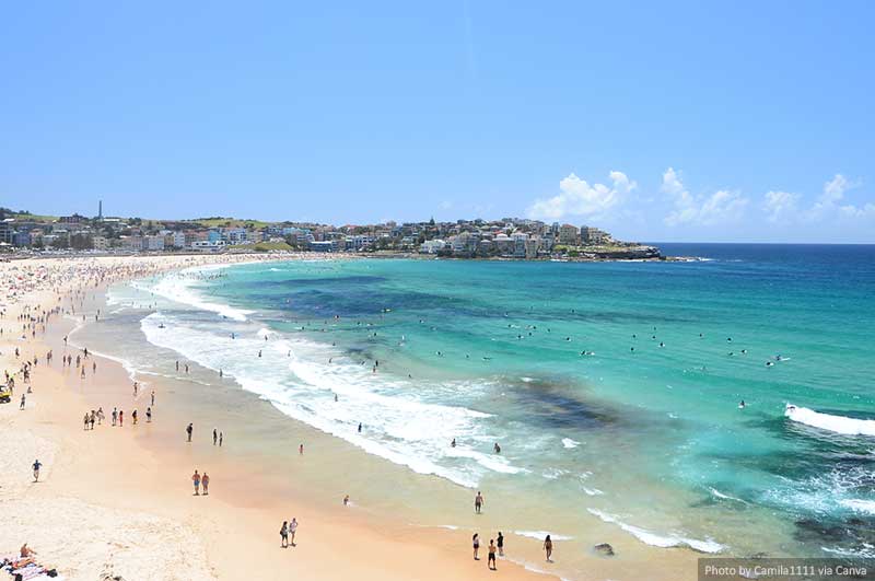 Bondi beach, Australia - High view