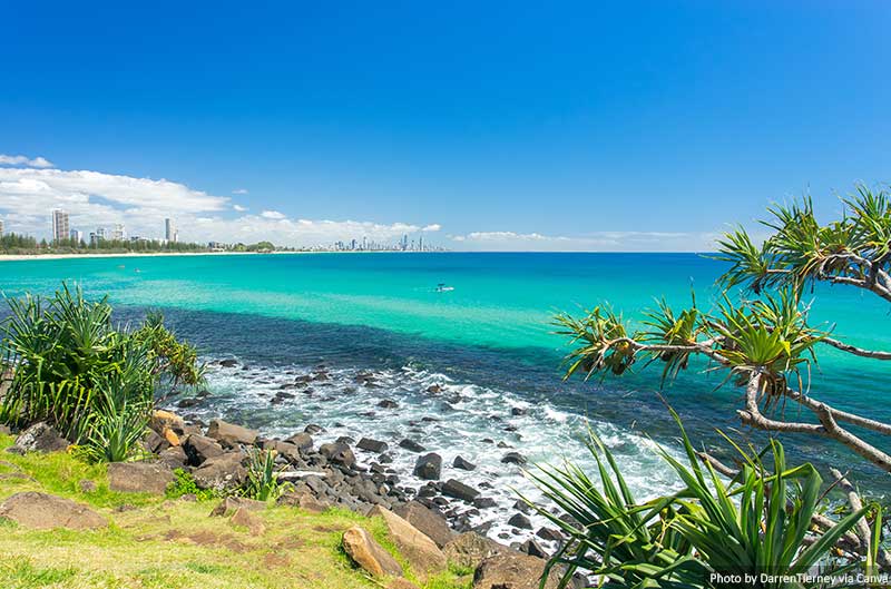 Burleigh Heads coastal view