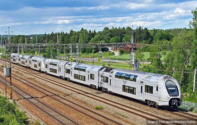 Train in Sweden