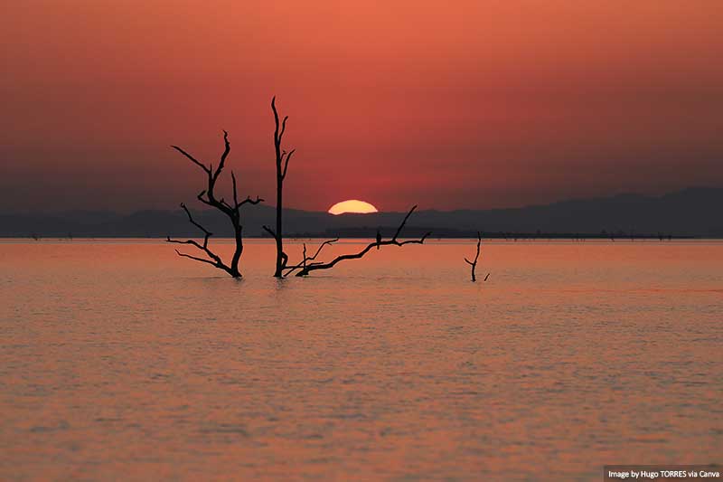 Lake Kariba at sunset
