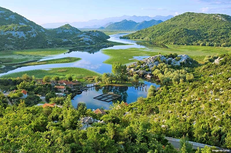 Lake Skadar Park In Montenegro