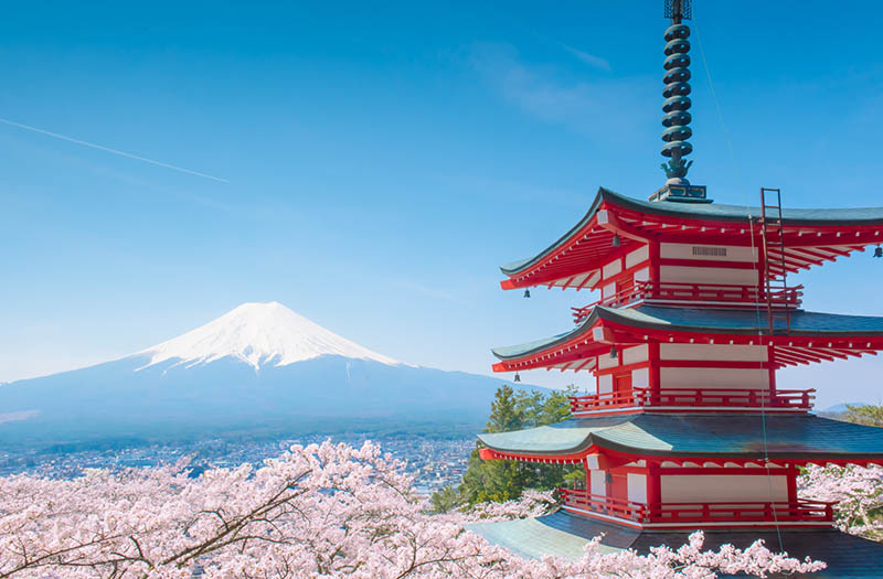 Mount Fuji and Chureito Pagoda