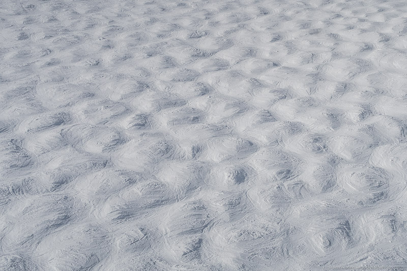 Moguls at a ski resort
