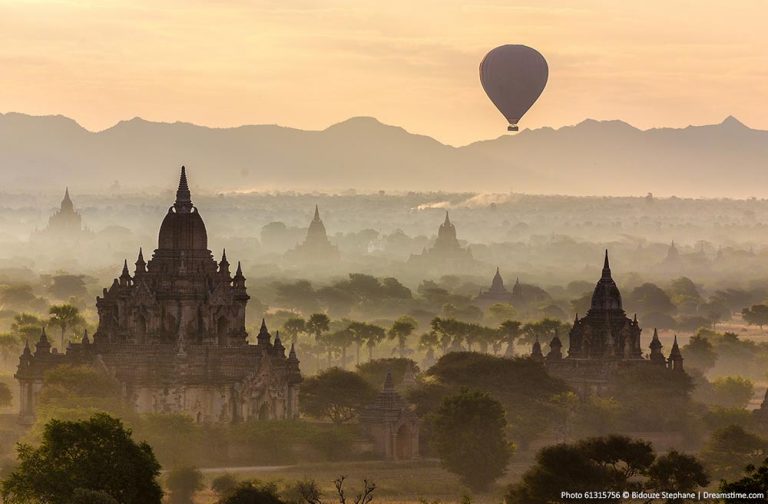 10 Best and Most Beautiful Places to Visit in Myanmar Bagan, Myanmar at sunrise