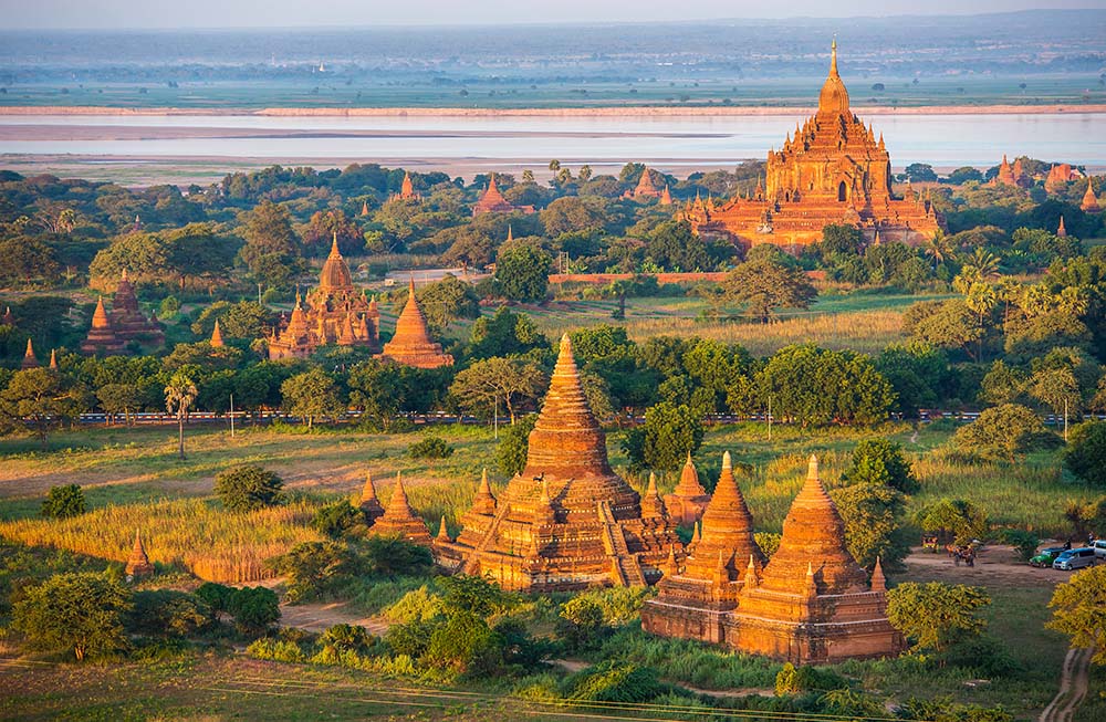 Bagan temples and landscape