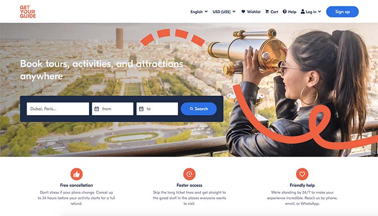 GetYourGuide Screenshot