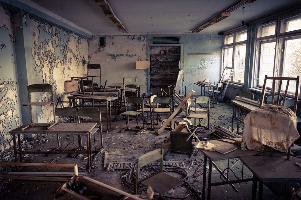 Abandoned school in Chernobyl