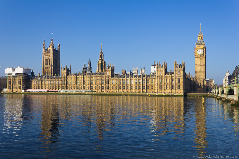 Houses of Parliament from across the River Thames