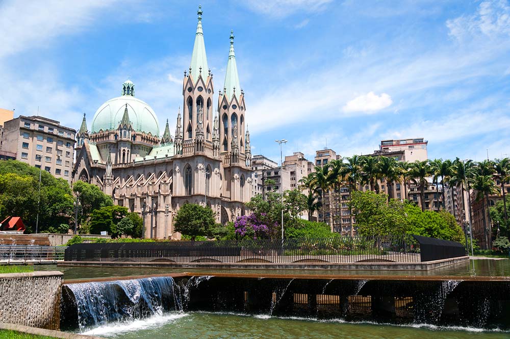 Sao Paulo cathedral in Brazil