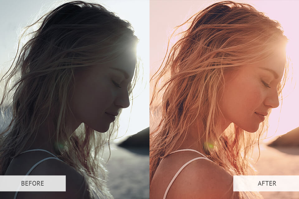 Sunset to Sunrise preset example