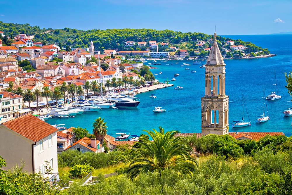 Hvar Harbour in Croatia