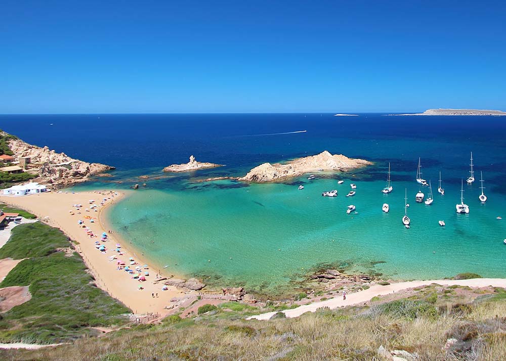 Pregonda beach in Menorca
