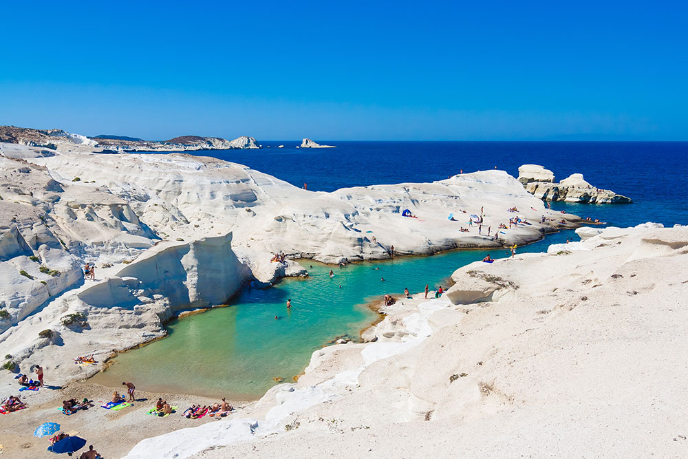 Sarakiniko beach, Milos, Greece