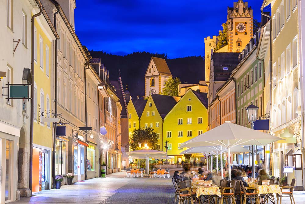 Fussen Town at night