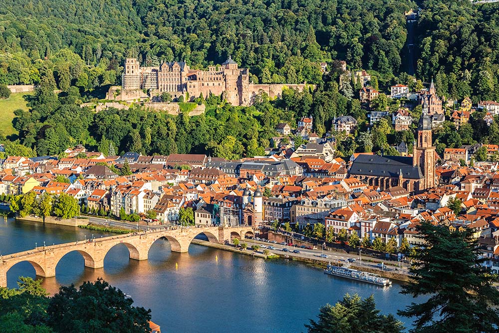 View of the Heidelberg skyline