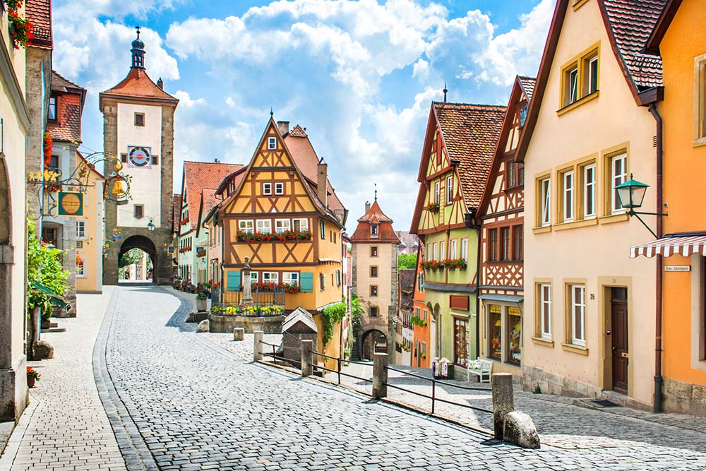 Streets of Rothenburg ob der Tauber
