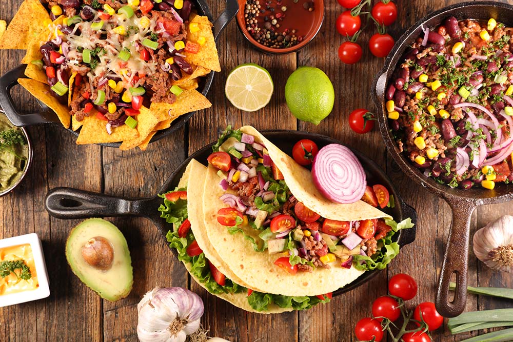 Selection of Mexico Food