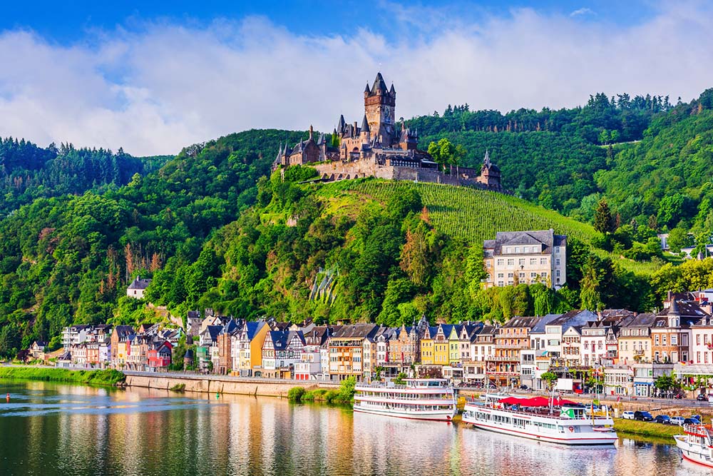 View of Cochem in Germany
