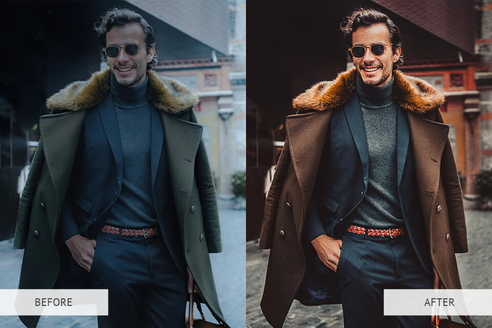 Cinematic Colors Collection presets example