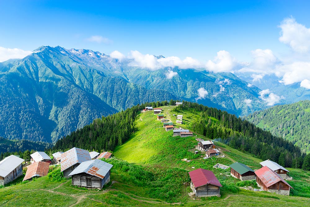 Views around Ayder plateau in Turkey