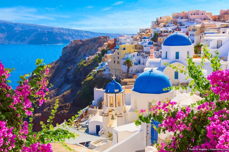 7 Unique Places You Can Visit in Greece Santorini skyline
