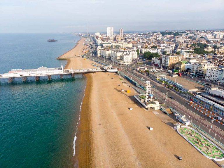 Best Weekend Trips to Take From London Brighton aerial view