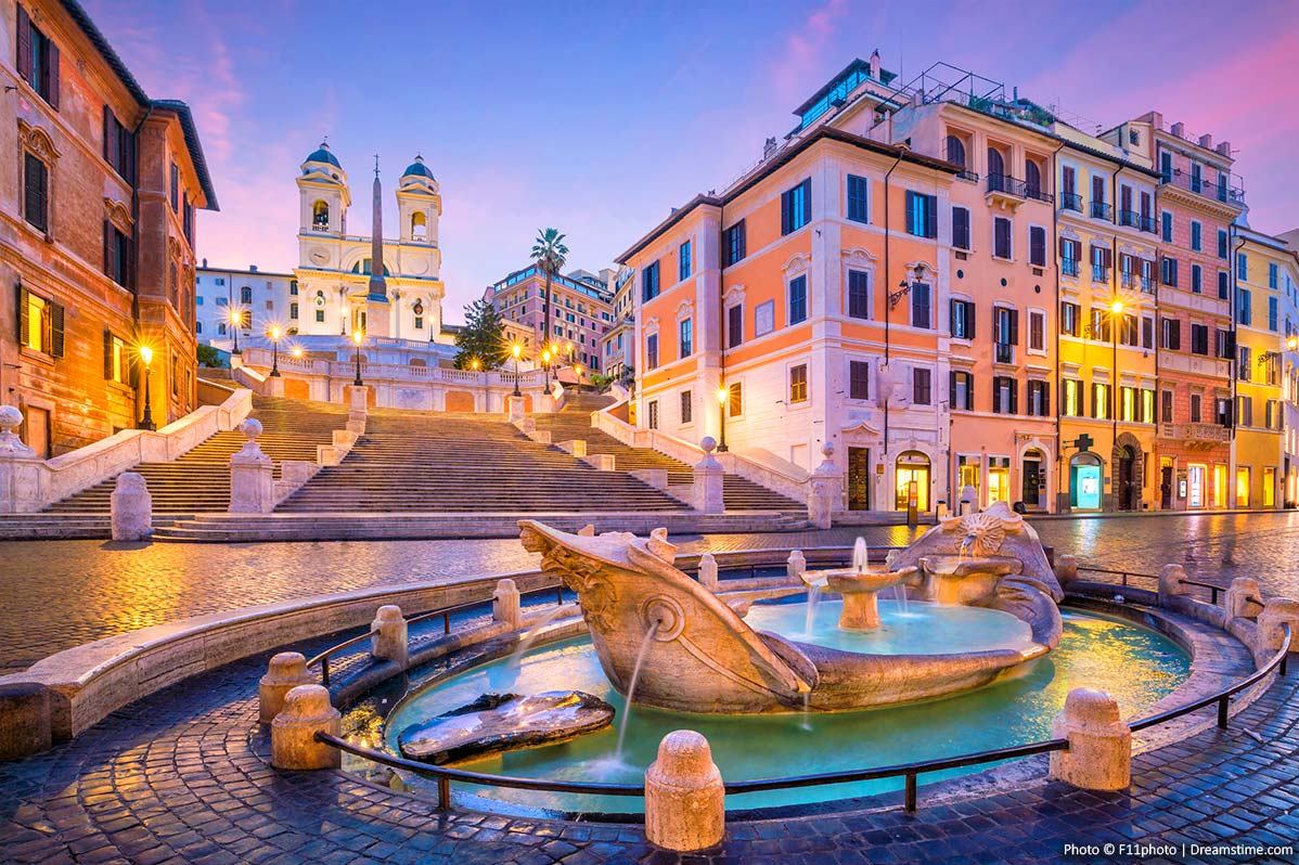 Rome at night - Spanish Steps