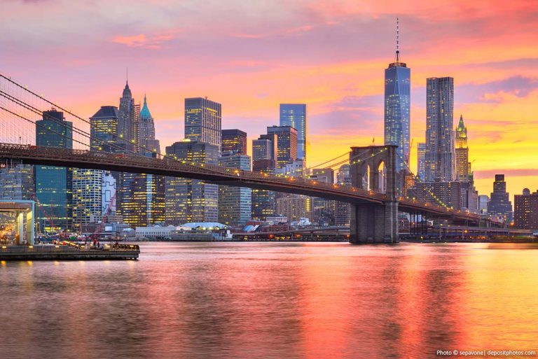 8 Top Things to Do in New York at Night New York Skyline at sunset