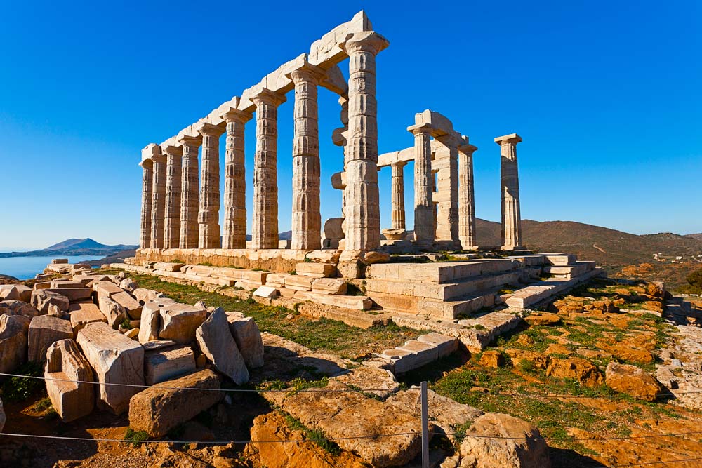 Cape Sounion on Cape Sounion