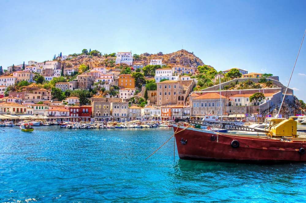 Hydra Island in Greece