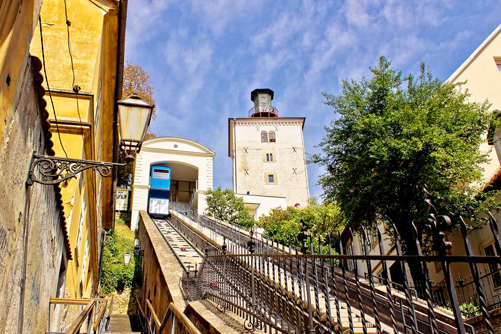 The funicular in Zagreb