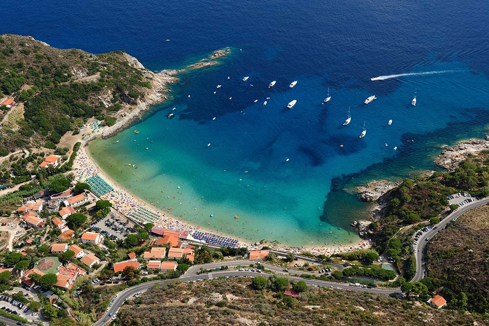 beaches on Elba island