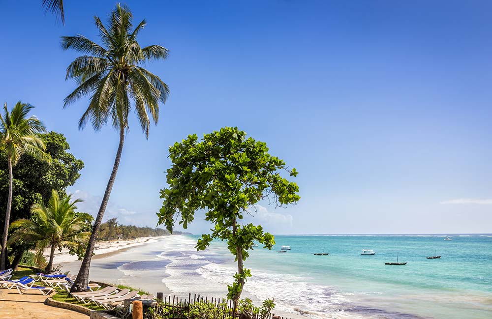 Diani Beach in Kenya