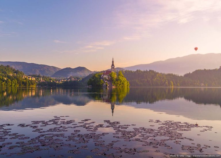 2 Week Itinerary for Slovenia (See Incredible Places Throughout The Country) Lake Bled at sunrise