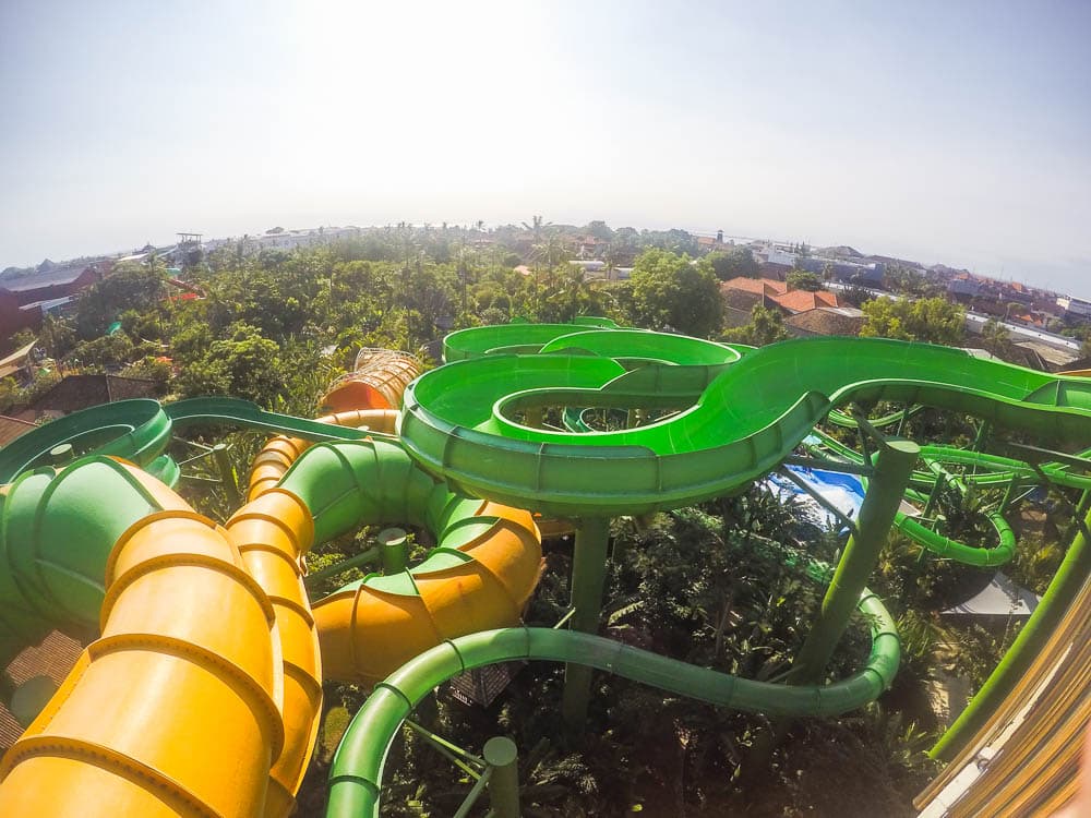 Slides at Waterbom Bali